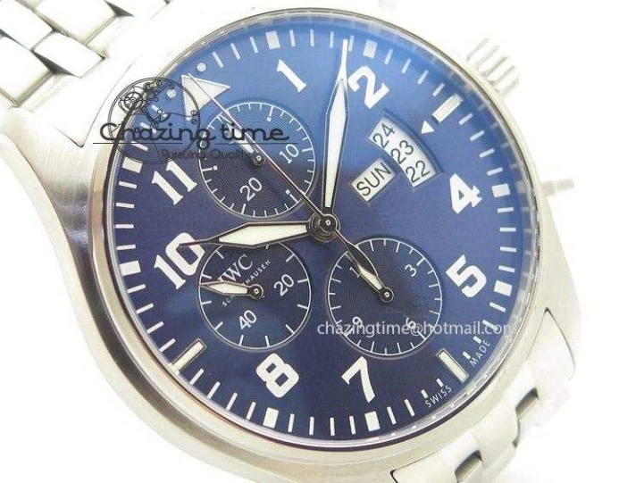 MIROTIME 0817 Modern Pilot Chrono 377706 “Le Petit Prince” ZF 1:1 Best Edition Blue Dial On SS Bracelet A 7346